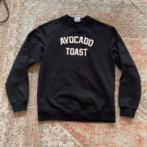 Avocado toast crew neck sweatshirt